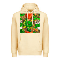 Pina Colada coffee cups st. patrick's day with leopard seamless pattern bbs Premium Hoodie - BundleAndBundleShop