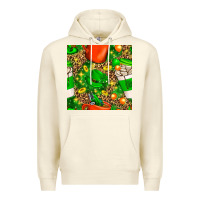 Sandshell coffee cups st. patrick's day with leopard seamless pattern bbs Premium Hoodie - BundleAndBundleShop