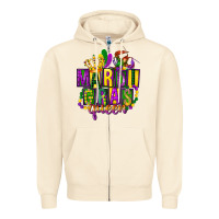 Sandshell mardi gras queen Zipper Hoodie - FaDigitalArtStudio