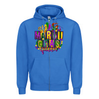 True Royal mardi gras queen Zipper Hoodie - FaDigitalArtStudio