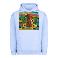 Pigment Grape Ice western horse cowboy hat cactus sunflowers glitter cowhide serape turq Urban Hoodie - Artiststas
