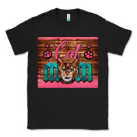 Black Western Cat Mom Classic Tee - LillyAllenDesigns