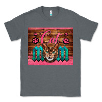 Charcoal Heather Western Cat Mom Classic Tee - LillyAllenDesigns