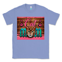 Colony Blue Western Cat Mom Classic Tee - LillyAllenDesigns