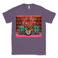Lavender Western Cat Mom Classic Tee - LillyAllenDesigns