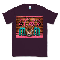 Plum Western Cat Mom Classic Tee - LillyAllenDesigns