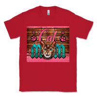 Red Western Cat Mom Classic Tee - LillyAllenDesigns