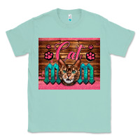 Seafoam Western Cat Mom Classic Tee - LillyAllenDesigns