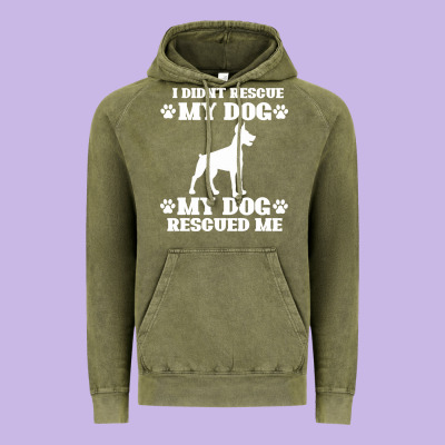 Rescue Dog Vintage Hoodie Designed By Bettercallsaul