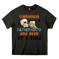 Asphalt surviving fatherhood one beer at a time Heavy Core Tee - MaliasSmallBusiness