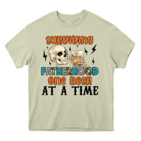 Mossy surviving fatherhood one beer at a time Heavy Core Tee - MaliasSmallBusiness