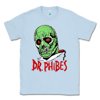 Dusty Blue dr. phibes Classic Tee - tuanDangUi