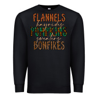 Black flannels hayrides pumpkins bonfires Premium Sweatshirt - CowhideDigitalArt
