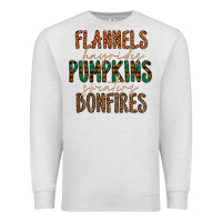 Oatmeal Heather flannels hayrides pumpkins bonfires Premium Sweatshirt - CowhideDigitalArt