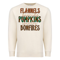 Sandshell flannels hayrides pumpkins bonfires Premium Sweatshirt - CowhideDigitalArt