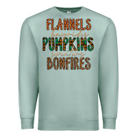 Seafoam flannels hayrides pumpkins bonfires Premium Sweatshirt - CowhideDigitalArt
