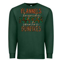 Sports Green flannels hayrides pumpkins bonfires Premium Sweatshirt - CowhideDigitalArt