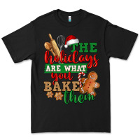 Black The holidays are what you bake them Premium Tee - NancyCooperArtShop