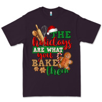 Plum The holidays are what you bake them Premium Tee - NancyCooperArtShop