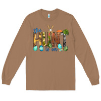Toasted Coconut The hunt is on with eggs Easter Day Long Sleeve Tee - HowdyJamesFarm