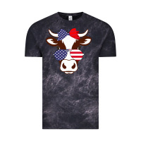 Cloud Black Cow 4Th Of July Independence Day Vintage Tee - Bettercallsaul