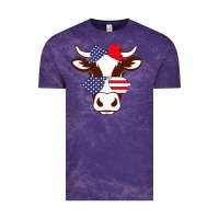 Cloud Purple Cow 4Th Of July Independence Day Vintage Tee - Bettercallsaul