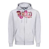 Heather Grey Valentine's Day Pig Xoxo Zipper Hoodie - FaDigitalArtStudio