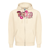 Sandshell Valentine's Day Pig Xoxo Zipper Hoodie - FaDigitalArtStudio
