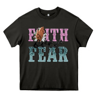 Asphalt faith over fear Heavy Core Tee - NancyCooperArtShop