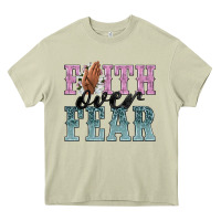 Mossy faith over fear Heavy Core Tee - NancyCooperArtShop