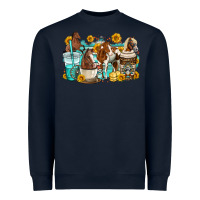 Horses Coffee Cups Heavyweight Sweatshirt | Teevron