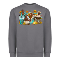 Storm horses coffee cups Heavyweight Sweatshirt - OliviaCreatesArt