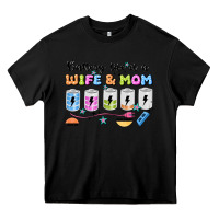 Black battery life of a wife & mom Heavy Core Tee - JahusDesignShop