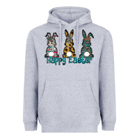 Heather Grey Happy Easter Heavyweight Hoodie - CowhideDigitalArt