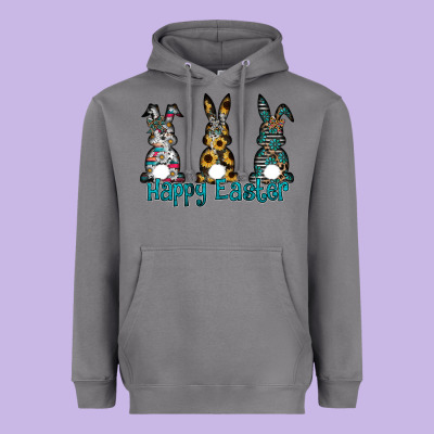Happy Easter Heavyweight Hoodie Designed By Cowhidedigitalart