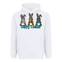 White Happy Easter Heavyweight Hoodie - CowhideDigitalArt