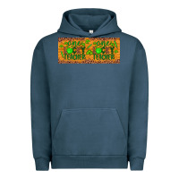 Pigment Midnight Navy Western St. Patrick's Day One Lucky Teacher Urban Hoodie - Artiststas