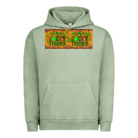 Pigment Oil Green Western St. Patrick's Day One Lucky Teacher Urban Hoodie - Artiststas