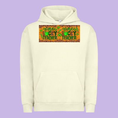 Western St. Patrick's Day One Lucky Teacher Urban Hoodie Designed By Artiststas
