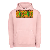 Pigment Salmon Western St. Patrick's Day One Lucky Teacher Urban Hoodie - Artiststas