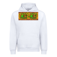 White Western St. Patrick's Day One Lucky Teacher Urban Hoodie - Artiststas