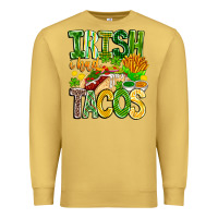 Antique Gold Irish i Had Tacos Premium Sweatshirt - CowhideDigitalArt