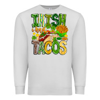 Dove Grey Irish i Had Tacos Premium Sweatshirt - CowhideDigitalArt