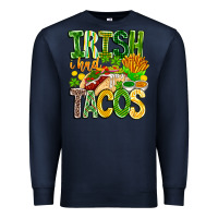 Navy Irish i Had Tacos Premium Sweatshirt - CowhideDigitalArt