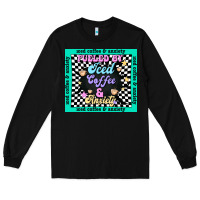 Black fueled by ıced coffee and anxiety Long Sleeve Tee - TumblerDesignByShophia
