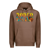 Chestnut Western Rodeo Dad Premium Hoodie - BundleAndBundleShop