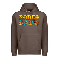 Coffee Western Rodeo Dad Premium Hoodie - BundleAndBundleShop