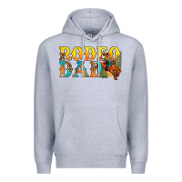 Heather Grey Western Rodeo Dad Premium Hoodie - BundleAndBundleShop