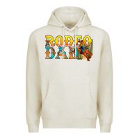 Oatmeal Heather Western Rodeo Dad Premium Hoodie - BundleAndBundleShop