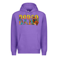 Purple Western Rodeo Dad Premium Hoodie - BundleAndBundleShop